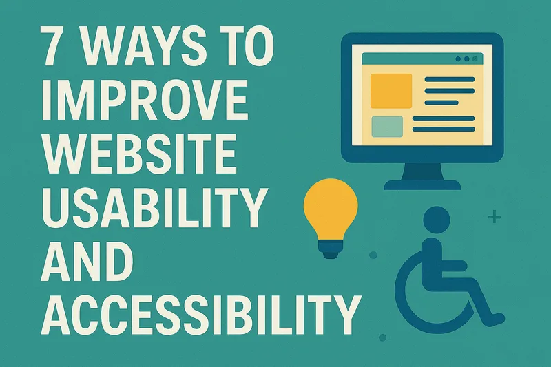 7 Ways To Improve Website Usability And Accessibility