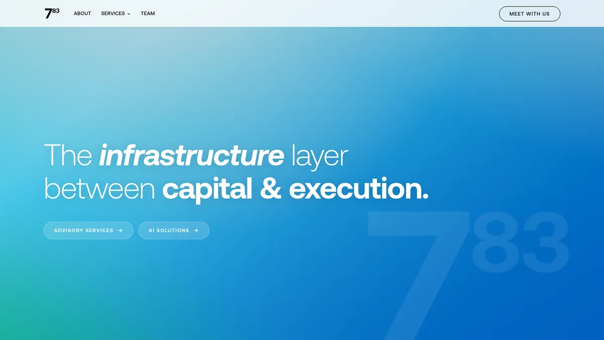 783 Partners homepage