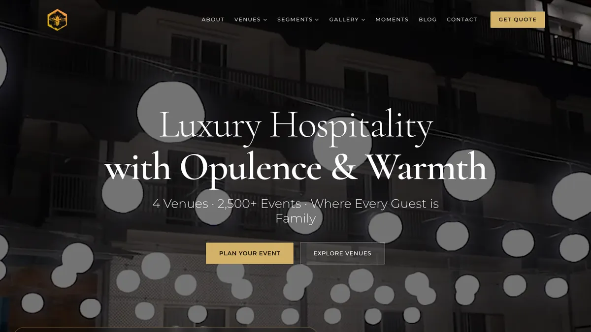 Le Roma Hotels & Resorts homepage